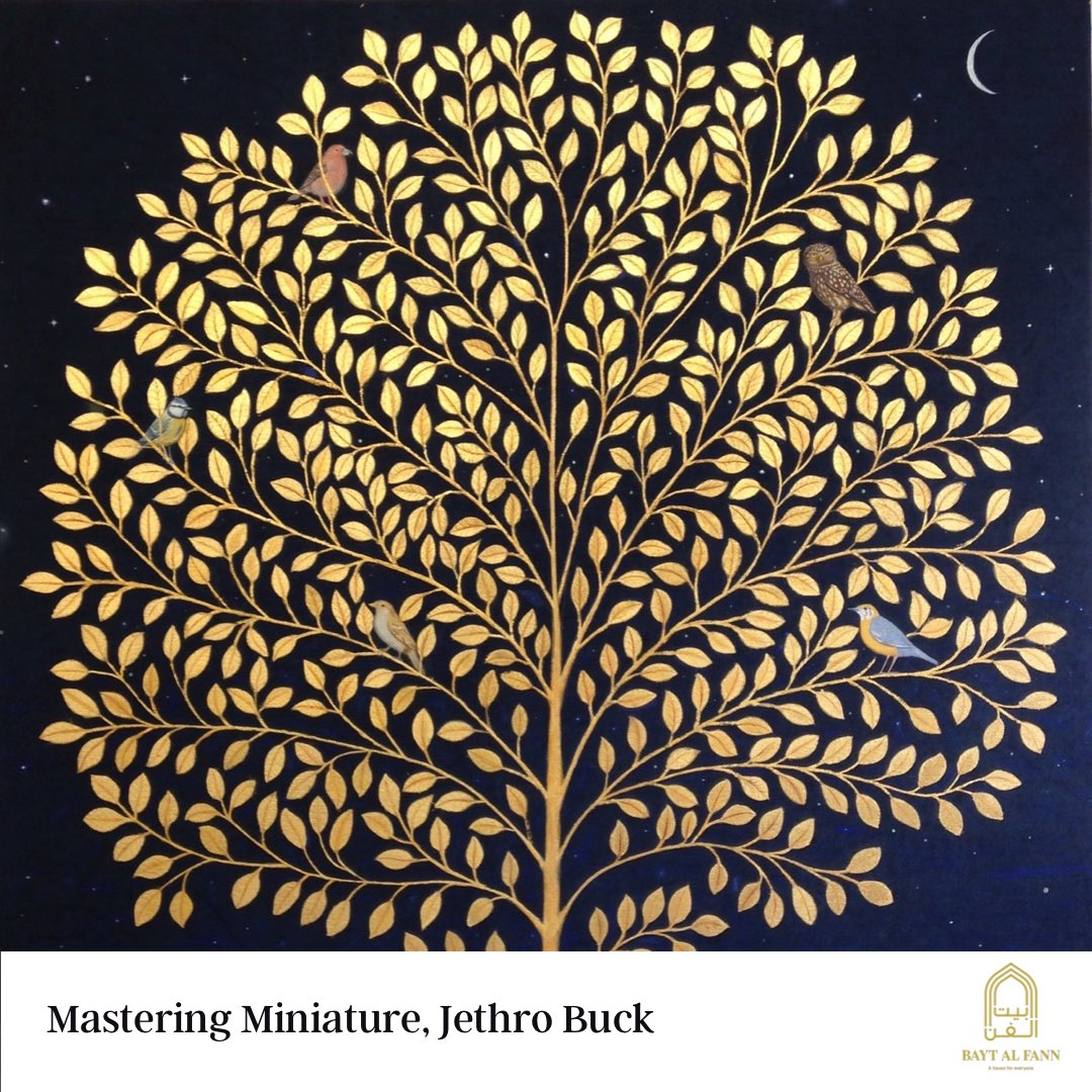 BaytAlFann's tweet photo. Artists share their work inspired by Islamic tradition in our latest Artist Talks:

⁃Arabian Myths, Ghada Al Muhammedi

⁃Symmetry and Memory @HuAlmoosawi 

⁃Cosmos, Natural World &amp; Human Nature, Margi Lake

⁃Mastering Miniatures @jethrobuckart

https://t.co/z1JzAiqQ58 https://t.co/eTceRDJLVa