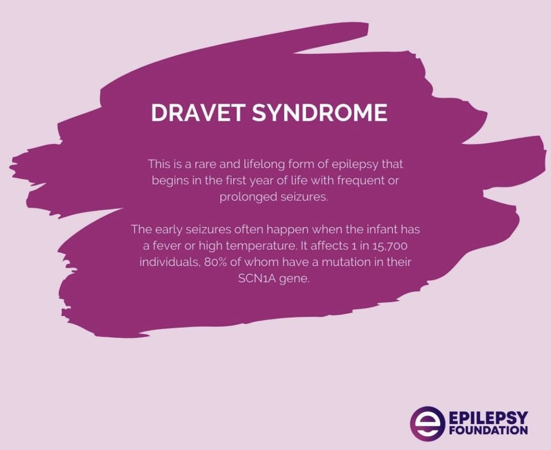 My daughter has Dravet Syndrome. A  rare and severe form of epilepsy. She has a mutation in the SCN1A gene. It’s very important to make people aware about it. The more we raise awareness,the more we break stigma about epilepsy! @epilepsy_fdn @DravetUK @curedravet @alliancedravet