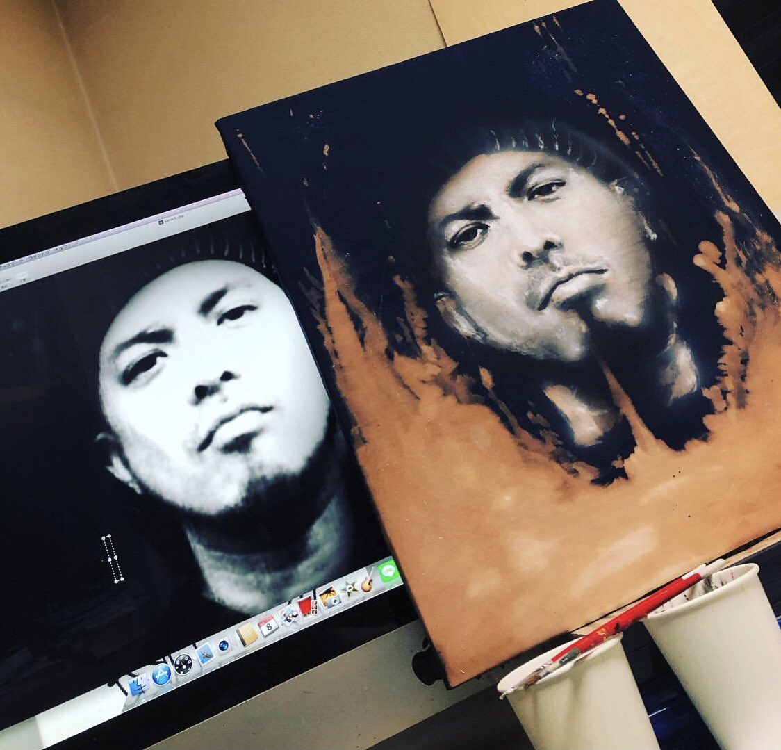 YamakeiTa2's tweet photo. #漂白剤 #yanack 
以前
漂白剤と絵の具で描いたYANACK! https://t.co/naptDn1QJz