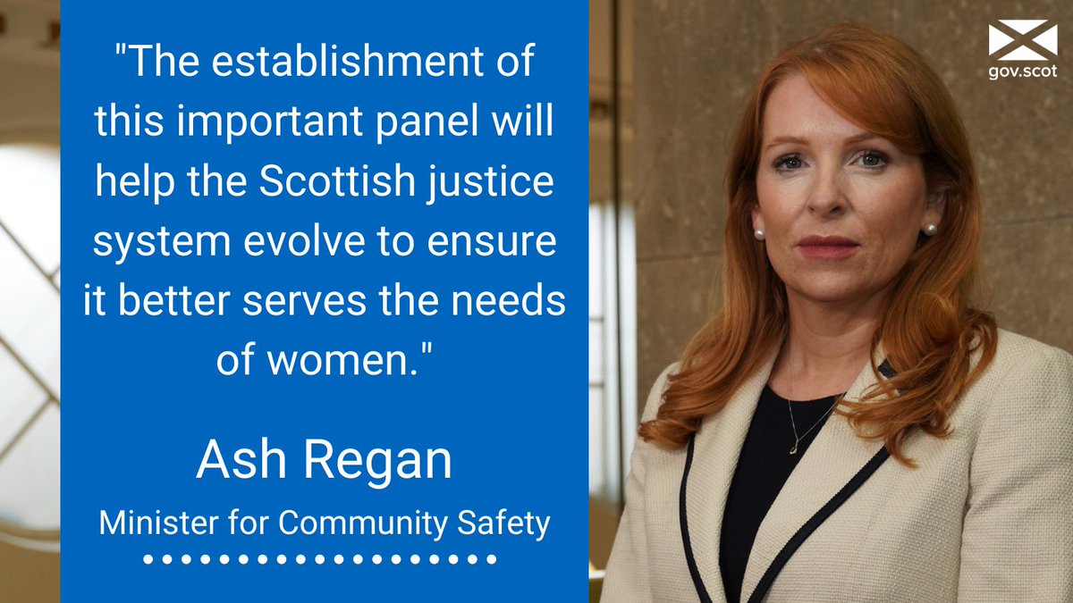 ScotGovJustice's tweet photo. Community Safety Minister @AshtenRegan has chaired the first meeting of a new @scotgov Women’s Justice Leadership Panel to look at gender inequality and the needs of women in the justice system.

Read more ▶️https://t.co/05ePaf0Njn https://t.co/nlhXZLrWIy