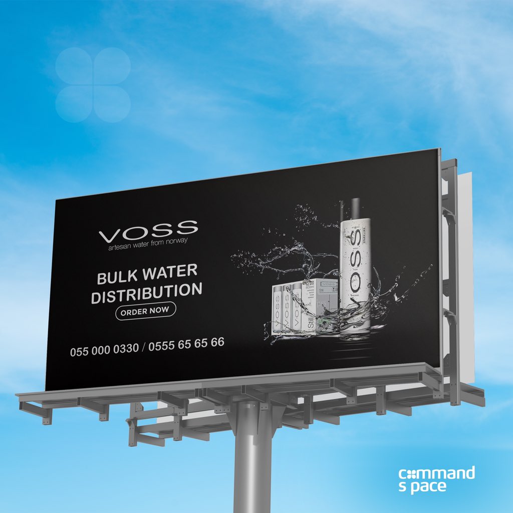 thecommandspace's tweet photo. Twitter we’re live!

We kick start 2022 with our latest billboard design created and designed for Voss Water Ghana Distributor. 

#design #advertising #marketing #digitalmarketing #commandspace #twitterghana #accraghana https://t.co/5IiVOtybGi