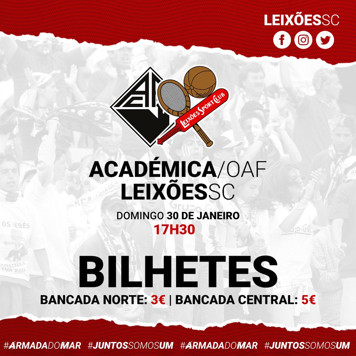 leixoessad's tweet photo. #AACLSC
🎫 Os bilhetes para o jogo com a Académica/OAF estarão à venda no Estádio Cidade de Coimbra, com o preço de três e cinco euros ⤵
#ArmadaDoMar https://t.co/2LPuoLkPit