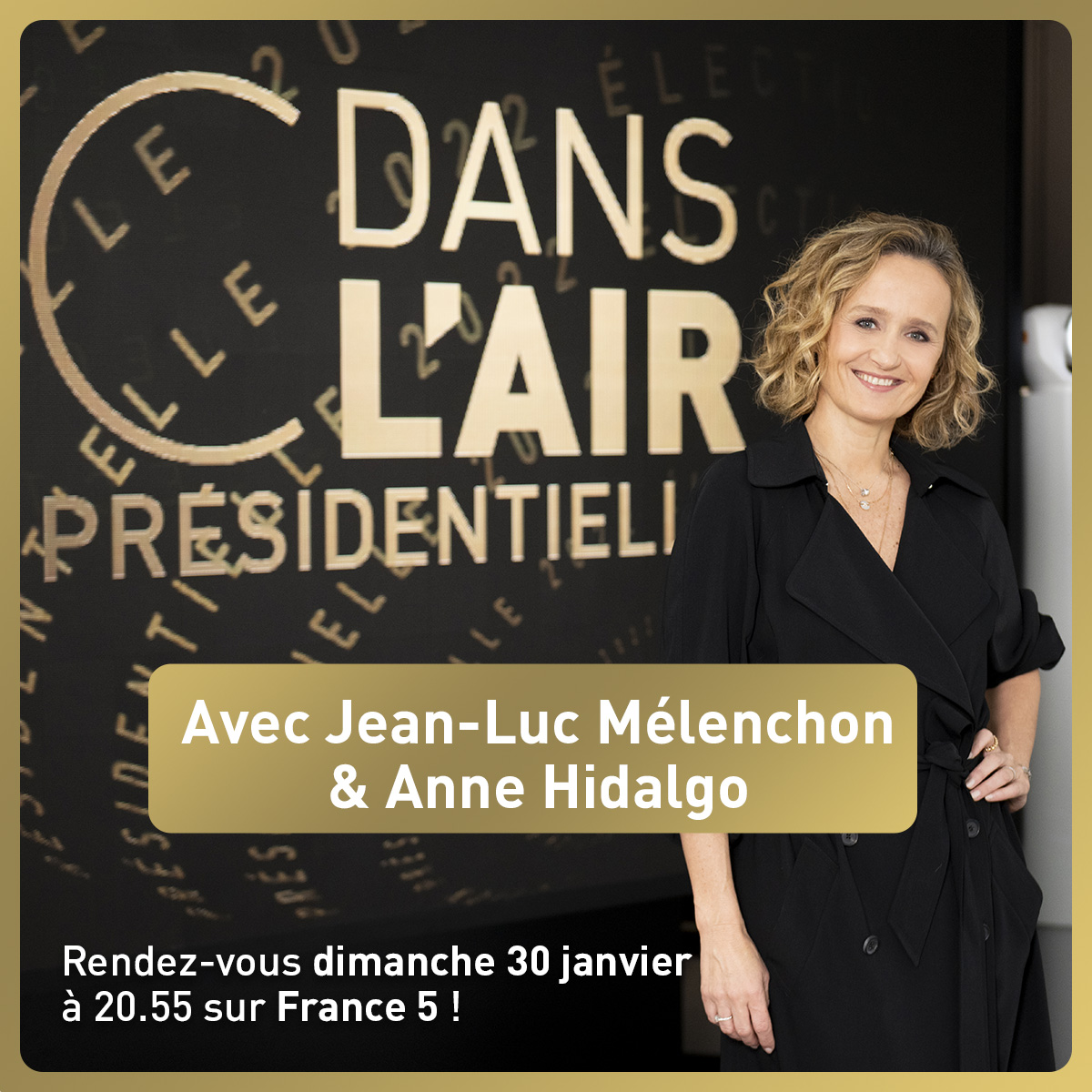Cdanslair's tweet photo. 🔴C DANS L’AIR PRÉSIDENTIELLE 
Ce dimanche à 20.55 sur @France5tv, @Caroline_Roux recevra @JLMelenchon et @Anne_Hidalgo. Avec des experts de #cdanslair, ils seront interrogés sur leur vision de la France dans le monde.

Posez vos questions aux candidats👉 https://t.co/IqGIaFwFqt https://t.co/ofDvPOajkY