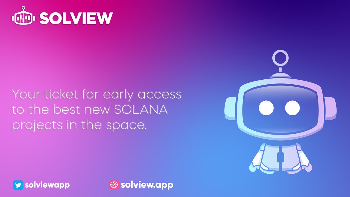 📢We are expanding! Solview launchpad will be ready in Q1-2022. 

🚀Our first IDO will be something special! ⚡️Get your $SOLV ready to participate in the upcoming first IDO in Q2 

#Solana #launchpad #ido #solv #solview 

Buy link: raydium.io/swap/?from=7q3…