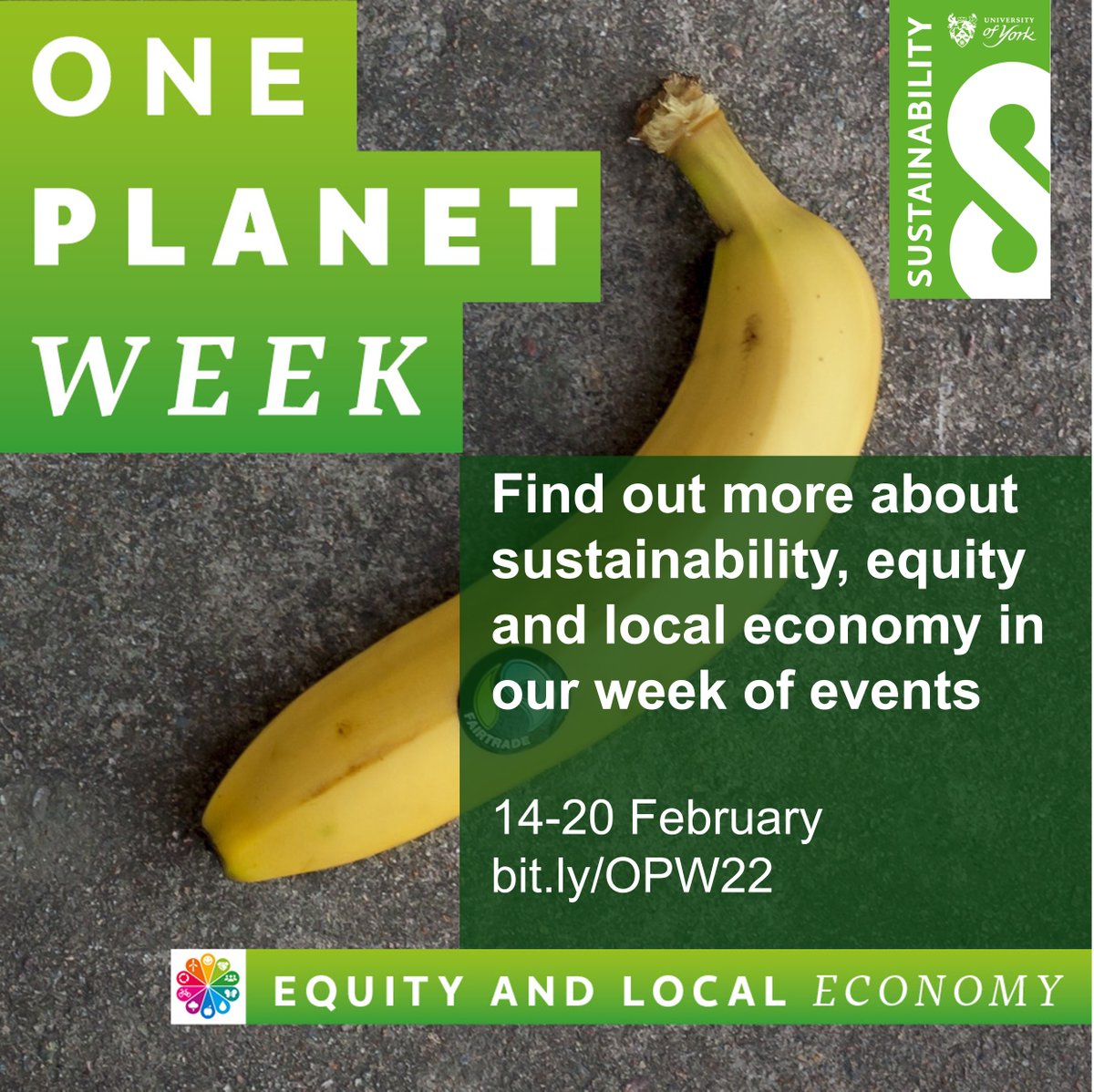 The timetable for our One Planet Week (14-20 Feb) is now live. Many events are online and open to all.  Book your free tickets: bit.ly/OPW22 

<a href="/UniOfYork/">University of York</a> <a href="/UoYLibrary/">We're not here anymore - formerly @UoYLibrary</a> <a href="/yorkunisu/">University of York Students' Union</a> <a href="/YorkGSA_Officer/">York GSA Sustainability Officer</a> <a href="/GSAYork/">GSA York</a> <a href="/YUSUEnvironment/">YUSU Environment + Ethics</a> <a href="/UoYEvents/">University of York Events</a> <a href="/OnePlanetYork/">OnePlanetYork</a>