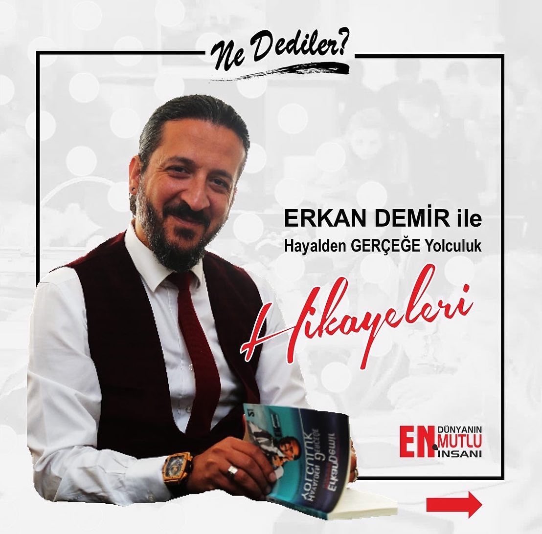 dunyaninenmutlu's tweet photo. Dünyanın EN MUTLU İnsanı, Profesyonel Koç, Uzman Eğitimen, Sn. Erkan Demir için “Ne dediler?”…
@dunyaninenmutlu
#NeDediler
#ErkanDemir
#ErkanDemirAkademi
#DünyanınENMUTLUİnsanı
#UzmanEğitmen
#HacettepeÜniversitesi
#GençlikveSporKulübü https://t.co/FggEBCkIak