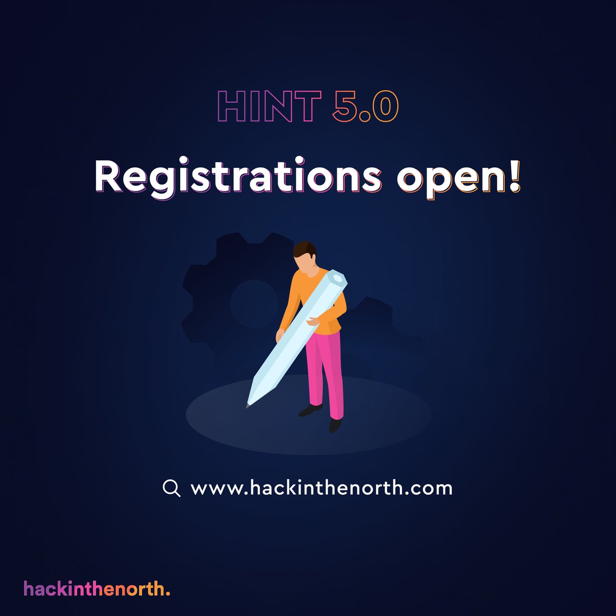 hintIIITA's tweet photo. Hola hackers!
The moment we all have been so dearly waiting for, has now finally arrived! The gates to register for the fifth edition of HINT have finally opened. Register at the following link:
https://t.co/zLkg2uAsww
Untill then, keep hacking!
#HINT #HINT5 #hackinthenorth https://t.co/xue7RFQzcg