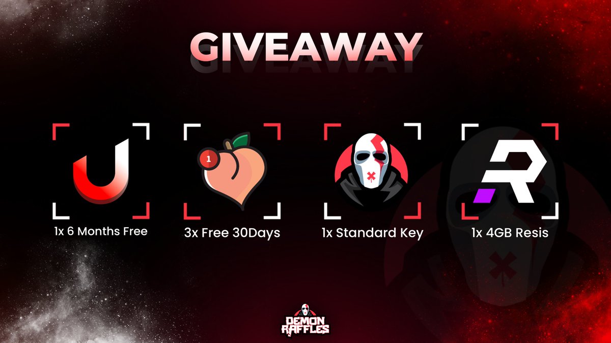 🥳BIG GIVEAWAY!🥳

1 x <a href="/uTools_/">uTools</a> 6 Months Free
3 x <a href="/peachypings/">Peachy Pings®</a> Free 30 Days Trial
1 x @DemonRaffles Standard Key
1 x <a href="/RunProxies/">Run Proxies</a> 4GB Resis

✅ Follow all accounts
✅ Retweet
✅ Tag 2 Friends

End in 48 Hours. Good Luck!