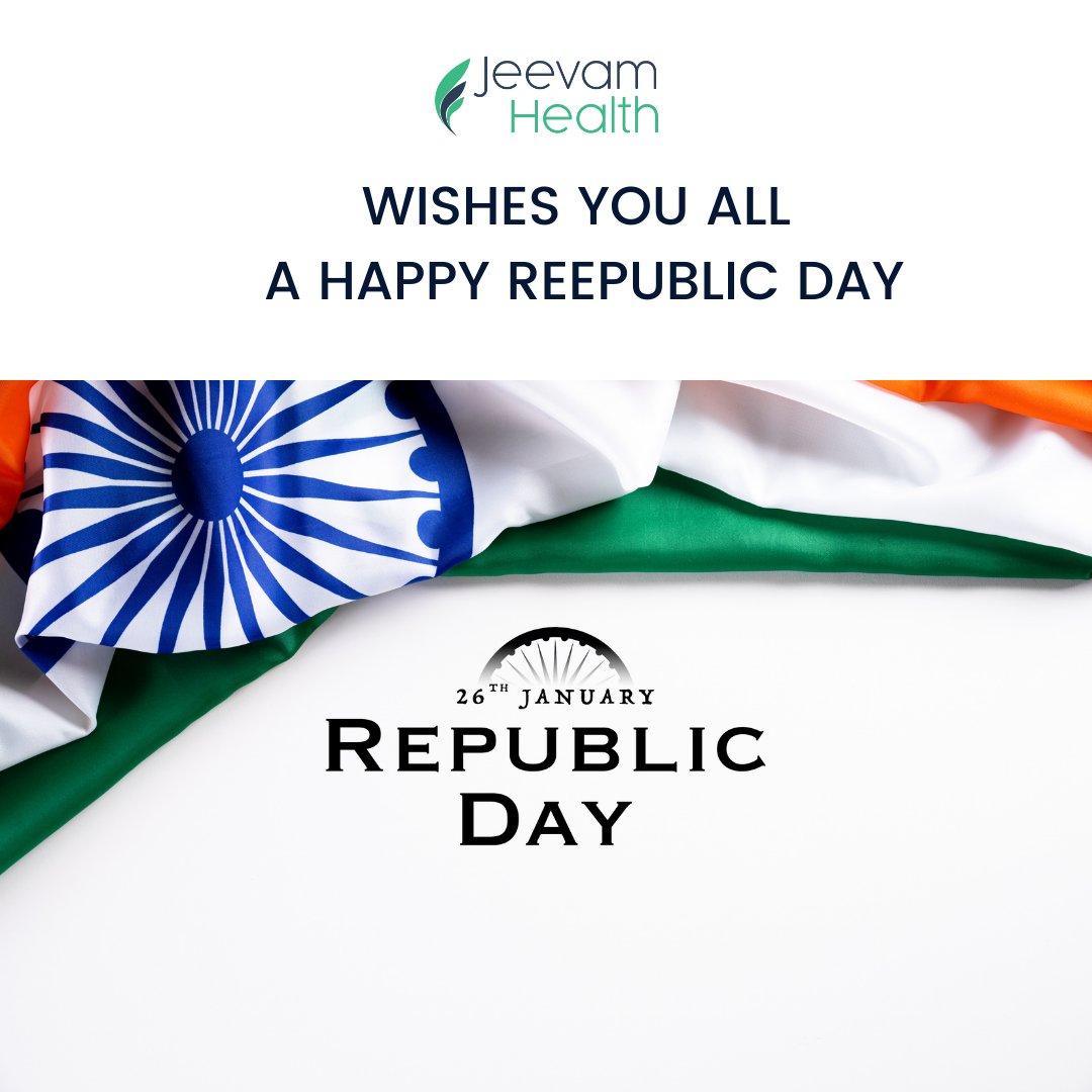 JeevamH's tweet photo. Please share your #proudindian story with all of us.
Wishing you a very Happy Republic day.

#RepublicDay2022 #RepublicDayIndia #RepublicDay #jeevamhealth https://t.co/xeQM21UrG1