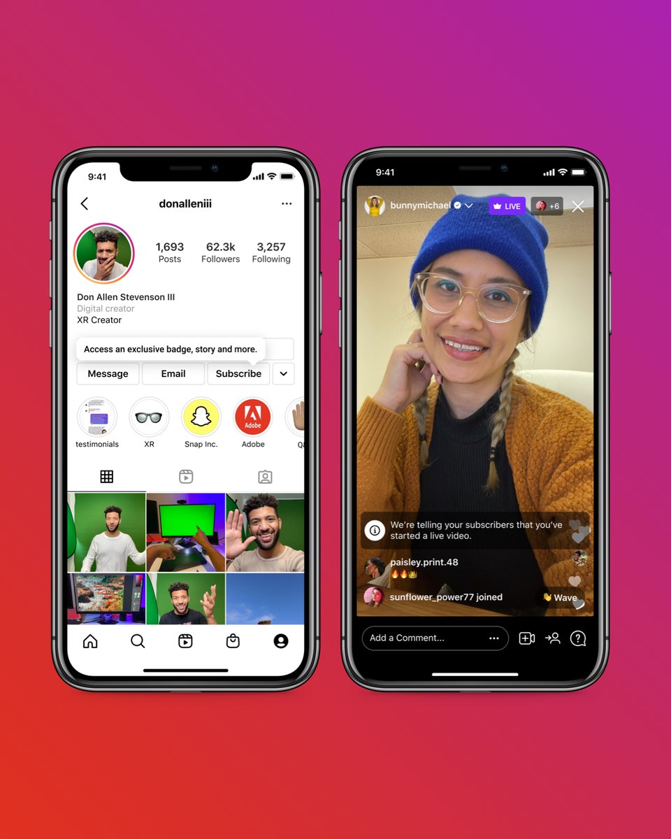 unite_ad's tweet photo. 🔔 #Instagram "paralı abonelik" sistemini test etmeye başladı. Amerika'da belirli bir kullanıcı grubu ile test edilen özellik sayesinde, paralı abonelere özel canlı yayınlar, hikayeler paylaşılabilecek. Aynı zamanda abone olanlar özel rozetlere sahip olacaklar. https://t.co/B9v3e1Fmvm