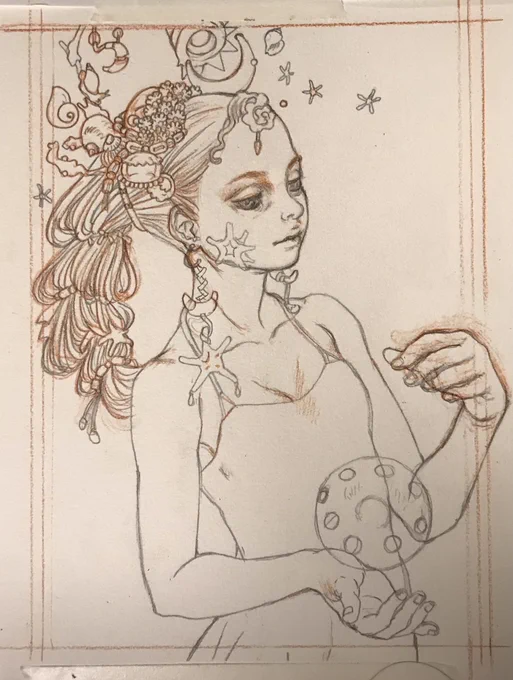 進歩
デジタル線画でなく手描き線画
線画だけツイートするのは良くないと思いつつ
デジタル分からかなり変わったのでツイート
肘から手までは完全に自分モデルです
手、腕フェチです
他は人体的に合ってるかどうか不明🙄

顔は塗りでまた変わると思います 