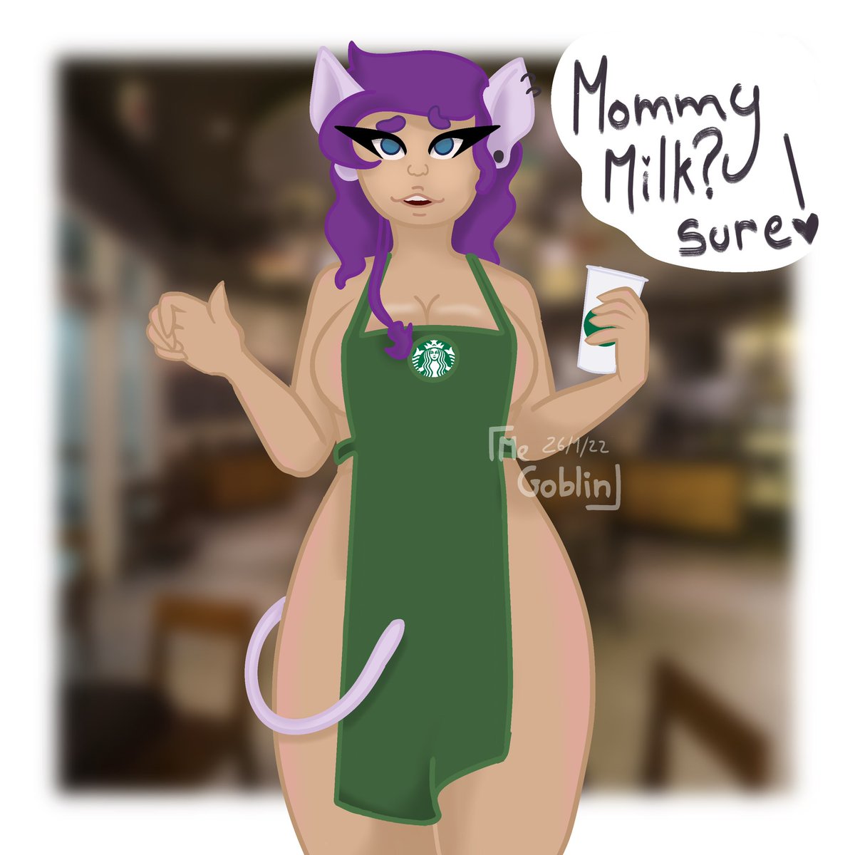 megoblin's tweet photo. Wifey is done <3 
Still don’t know what to actually name her
#catgirl #digitalart #thiccgirl #nsfwart https://t.co/MTaf2Ne572