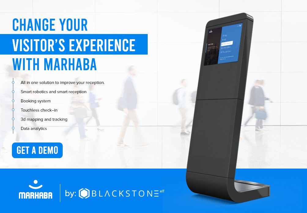 BlackstoneEit's tweet photo. #Ourtechnology: introducing a new visitor management system that will allow deploying an all-in-one digital solution for your company's check-in and reception! Say Marhaba to a whole new experience for your visitors and your employees.
Request demo here: https://t.co/edM3Rn4doK https://t.co/C0IRoxXs0u