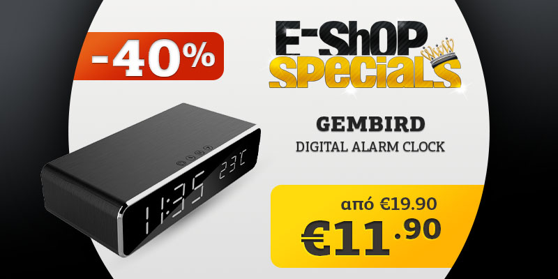 eshopgrGreece's tweet photo. Ξυπνητήρι με διπλό alarm και λειτουργία ασύρματης φόρτισης, για εύκολη φόρτιση του τηλεφώνου σας. Διαθέτει μεγάλη οθόνη LCD με ημερομηνία, χρόνο και θερμοκρασία. 

Σε μοναδική τιμή, μόνο από το Eshop Specials και μόνο για μια μέρα! #eshopgrspecials https://t.co/QgWw6UwUus