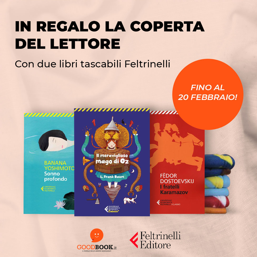 GoodBookit's tweet image. Hai già approfittato della bellissima promozione sui tascabili @feltrinellied ?

Ordinando due libri della collana su GoodBook.it, subito in omaggio l'esclusiva coperta del lettore!

Scopri i titoli tra cui scegliere 👉 bit.ly/3nZDMAe