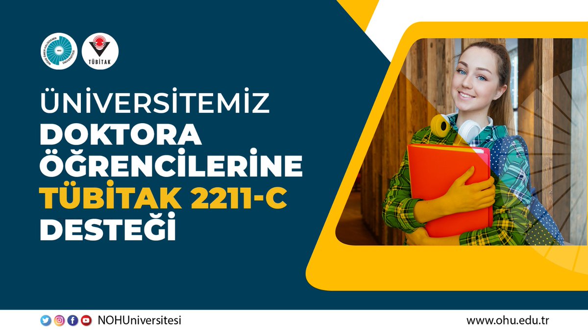 Üniversitemiz Doktora Öğrencilerine TÜBİTAK 2211-C Desteği
Habere ulaşmak için: ohu.edu.tr/haber/universi… 
<a href="/DrHasanUslu/">Hasan USLU 🇹🇷🥇</a> 
#NiğdeÖmerHalisdemirÜniversitesi