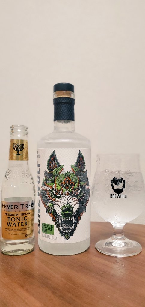 nihon1beer's tweet photo. BREWDOG
【Lonewolf Cactus &amp; Lime Gin】
トニックはフィーバーツリー

1杯のつもりがついついすすみますね

ところでカクタスってサボテンの事なんですねはじめて知りました

#ウィスクイー https://t.co/tHKfWtTa2I
