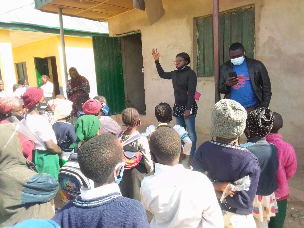 the International Day of Education, sensitize pupils on COVID-19, corruption and also distributed facemasks to pupils. 
The team also monitored structures in the school and observed that the newly constructed block of class rooms 
 <a href="/Kaduna_MoE/">Ministry of Education</a> <a href="/KadunaSubeb/">Kaduna SUBEB</a> <a href="/DepGovKaduna/">Deputy Governor, Kaduna</a>