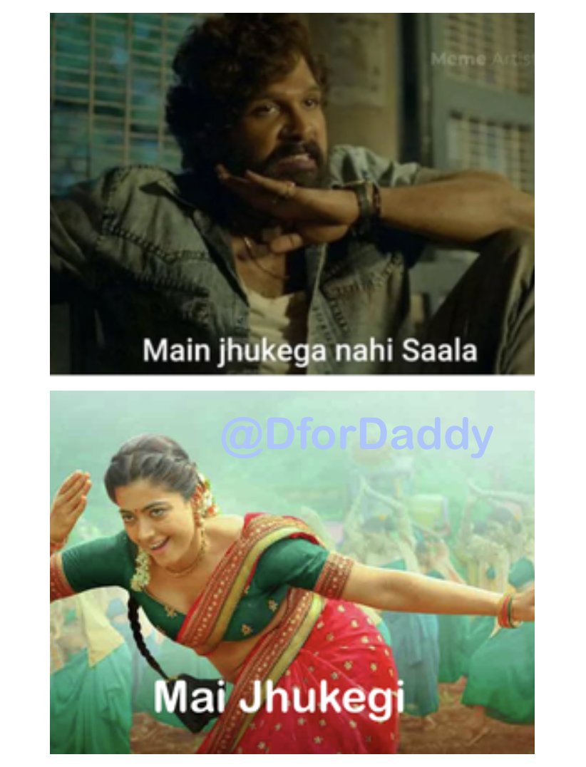 DforDaddy's tweet photo. #PushpaMeme 😂😂😂😂😂😂 https://t.co/MkKI2ub8VB