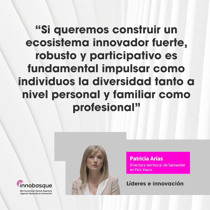 🗣️Patricia Arias, directora territorial del <a href="/bancosantander/">Santander</a> en el #PaísVasco analiza las claves de la #innovación: la obsesión por el cliente, la importancia de las personas, el progreso como objetivo y la diversidad como pensamiento válido
🔗labur.eus/CijWQ
<a href="/patriariasot/">Patricia Arias</a>