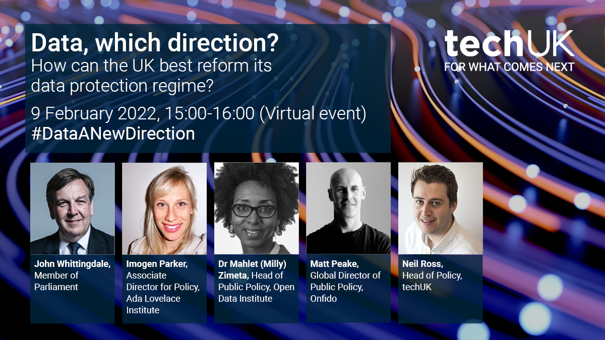 Data: which direction? techUK event graphic