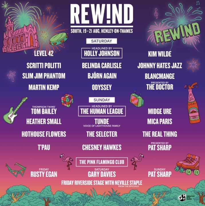 Excited to be back at <a href="/rewindfestival/">Rewind Festival</a> this summer! North (Cheshire) and South (Henley). 🤘