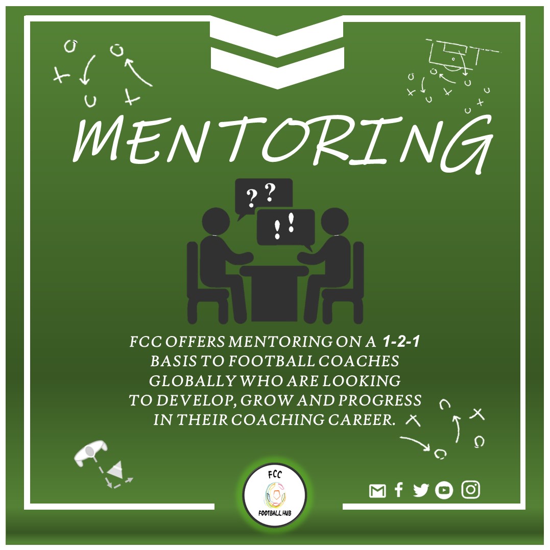 HubFcc's tweet photo. ⚽️🄵🄲🄲 🅂🄷🄾🄿🛒
📘"𝗠𝗲𝗻𝘁𝗼𝗿𝗶𝗻𝗴"
Are you starting your ⚽️coaching career? Are you looking for a ⚽️ coach mentor?
This is your place!
📲 Enquire for more information ➡️ https://t.co/zgQhXyFToS
#FCCHub #FootballWebsite #121mentor #mentoring https://t.co/icEsDiHbXI