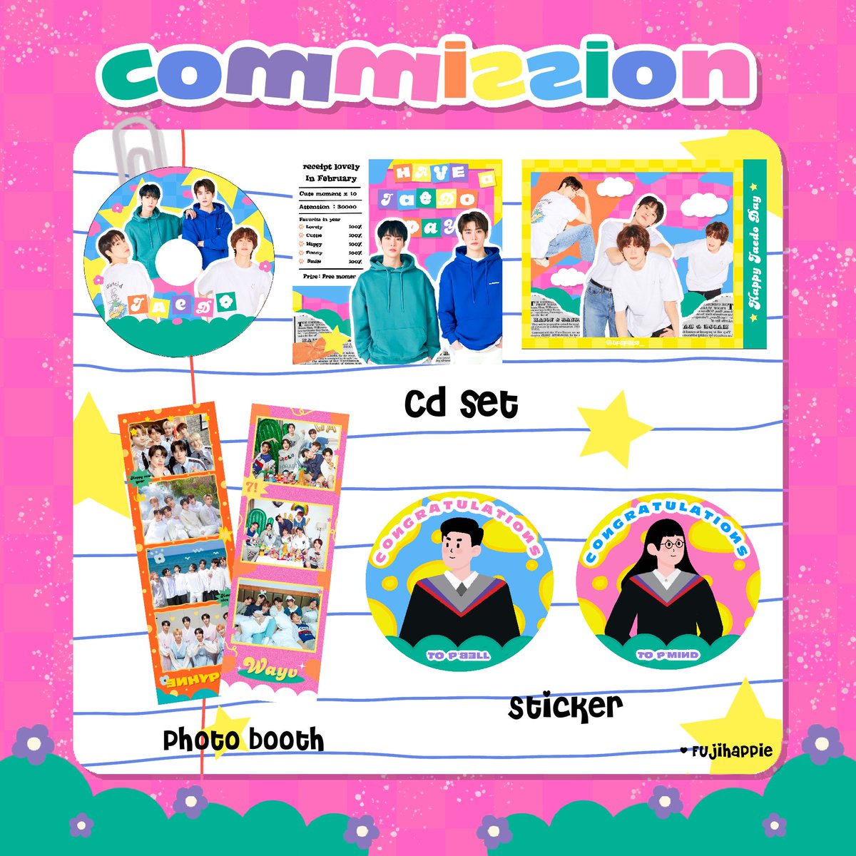 fujihappie's tweet photo. 🍎 : Cömmissi0n Open!🦒🫐
✿ นอกเหนือจากในนี้ dm มาคุยก่อนได้น้า ✿
#commissionTH #รับออกแบบgiveaway #รับออกแบบ #รับออกแบบของแจก https://t.co/AICH98CD6c