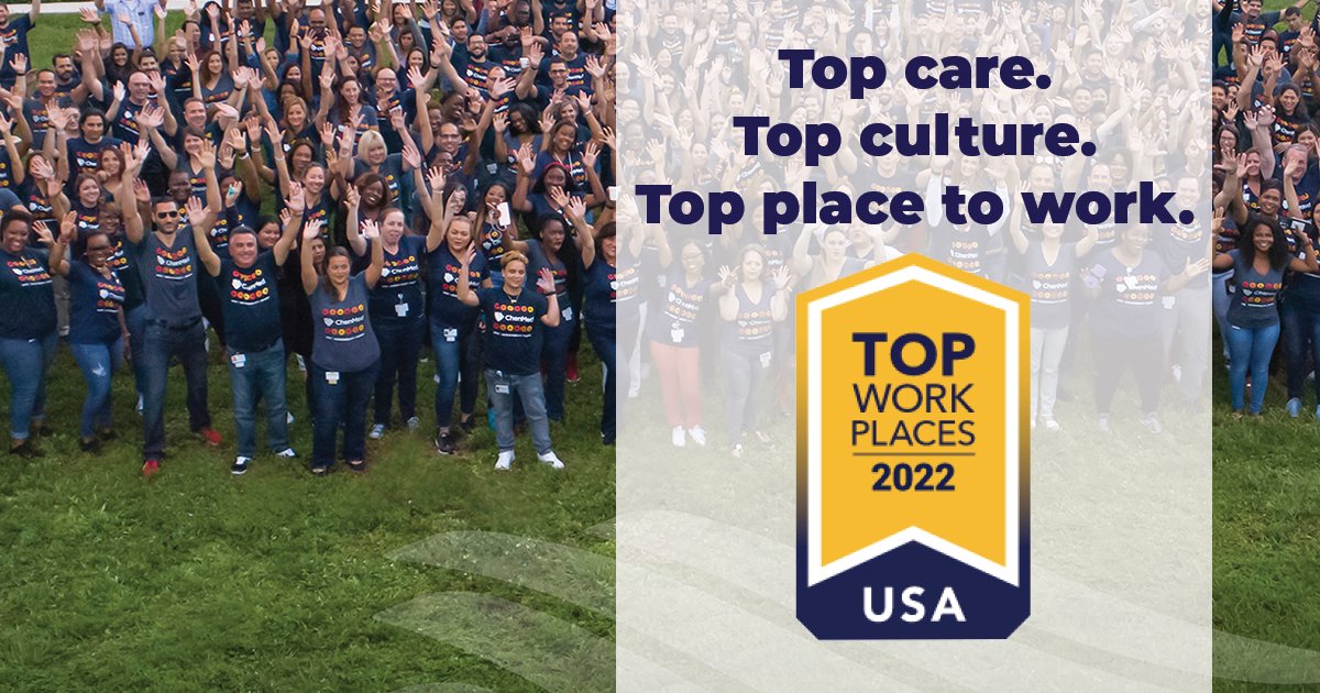 ChenMed's tweet photo. EXCITING NEWS! We've named @TopWorkplaces for 2022! A big thank you to all of our employees, who helped make this happen. 🎉  #TopWorkplace https://t.co/TNnRecrw7j