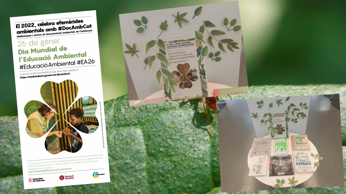 bibstacoloma's tweet photo. #avuicelebrem el #DiaMundialEducacioAmbiental🌳 amb una exposició des de la #BibSinguerlin, que participa amb la #BibCentral en l'agenda d'activitats de #ParcsiBiblioteques de la #SerraladadeMarina.
👉https://t.co/ytcdyhWHKP
#parcsibiblios
#parcfluvial
#xarxadeparcs https://t.co/WarYGKme4B