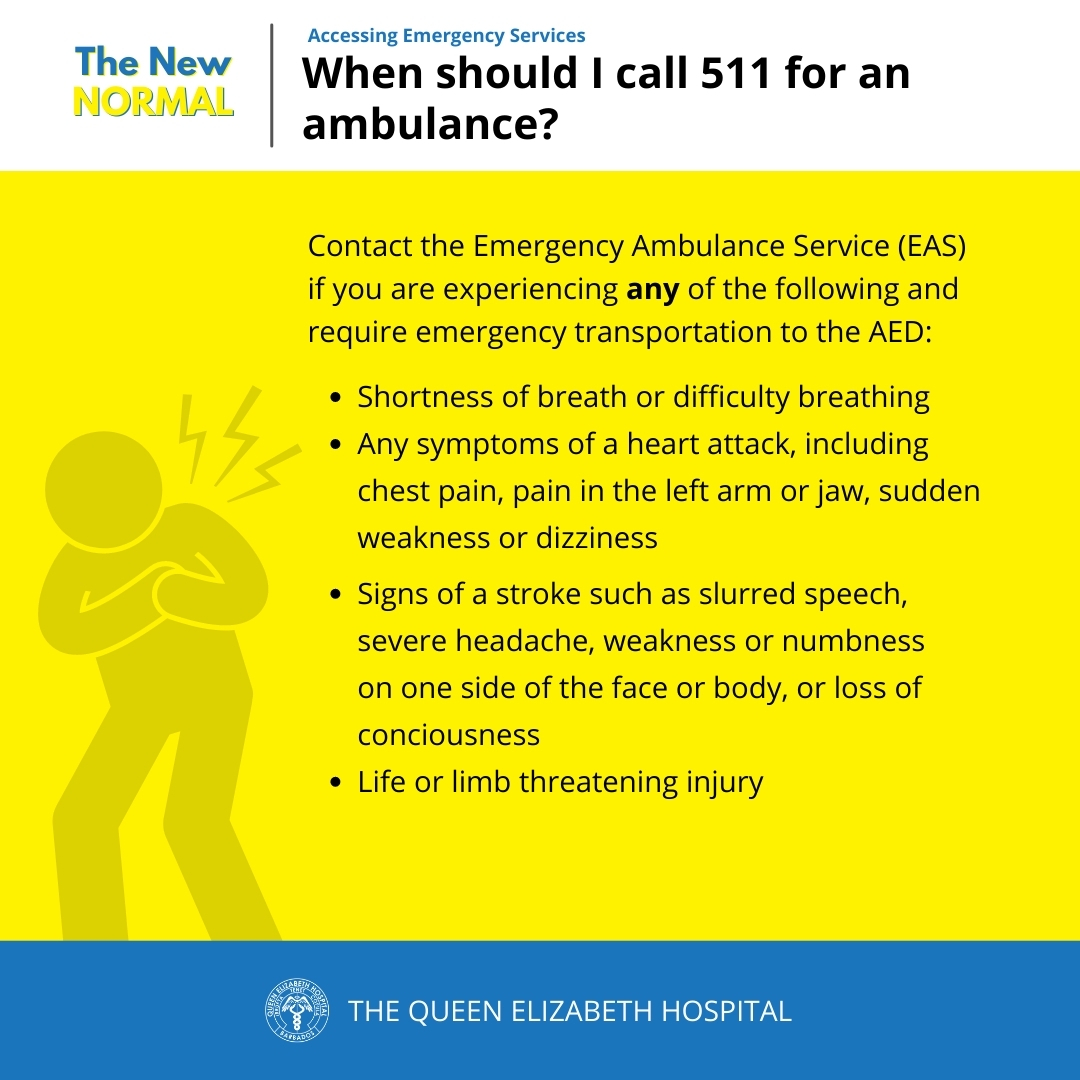 qehconnect's tweet photo. #QEHTheNewNormal : When should you visit Accident and Emergency? Our handy guidelines are here to help you determine if emergency medical care may be needed and how to proceed.
#Barbados #accident #emergency #ambulance https://t.co/29Hfk1NfGE