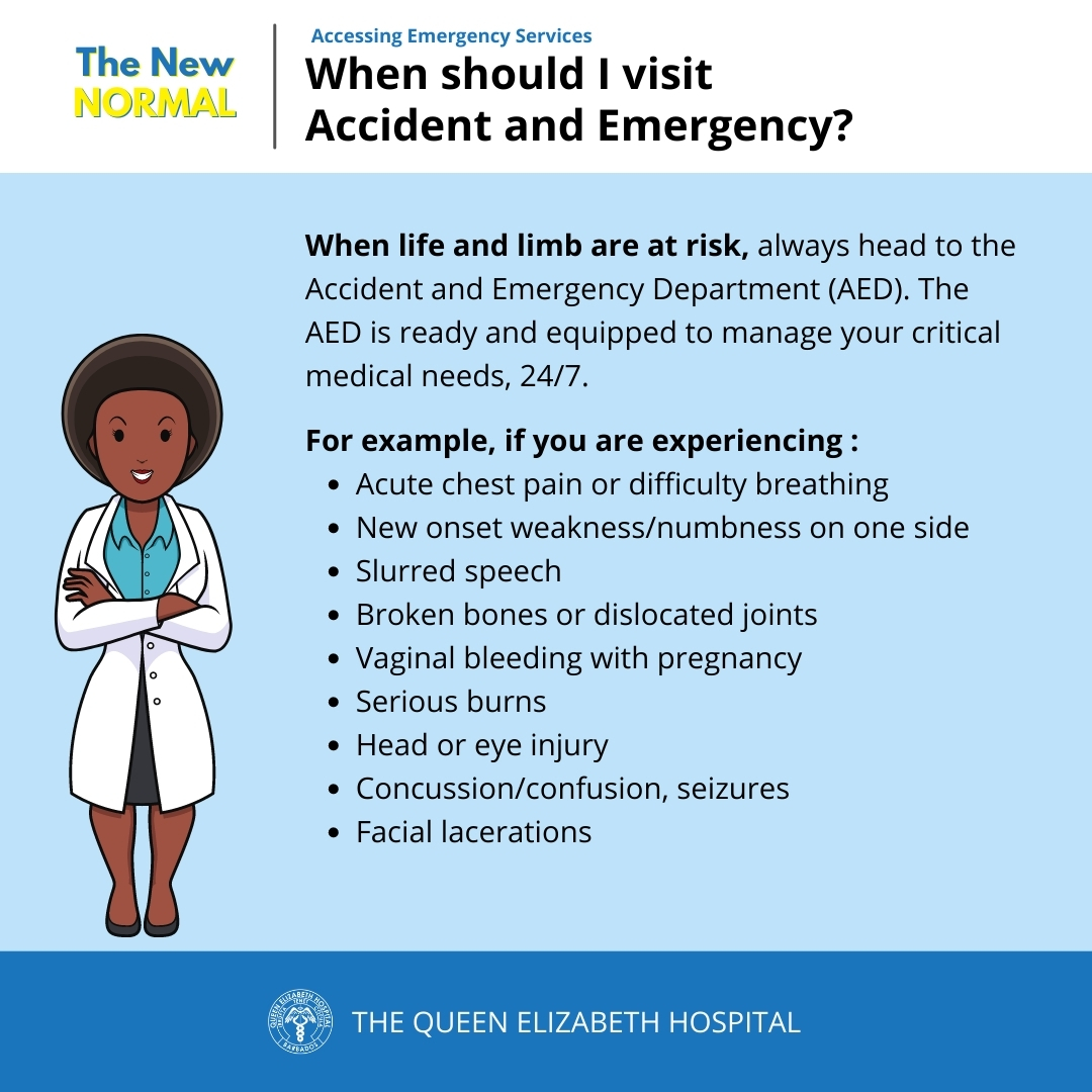 qehconnect's tweet photo. #QEHTheNewNormal : When should you visit Accident and Emergency? Our handy guidelines are here to help you determine if emergency medical care may be needed and how to proceed.
#Barbados #accident #emergency #ambulance https://t.co/29Hfk1NfGE