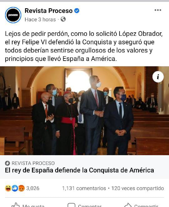 CanalHispanidad's tweet photo. «Lejos de pedir perdón, Felipe VI defendió la Conquista. [...] hizo un llamado a sentirse “orgullosos todos, portorriqueños, españoles y resto de pueblos hispanos” de los valores y principios que llevó España a América».
👏🏻👏🏻👏🏻

(¿Será que su Majestad ha visto @1aGlobalizacion?) https://t.co/wXLZ7hKSQg