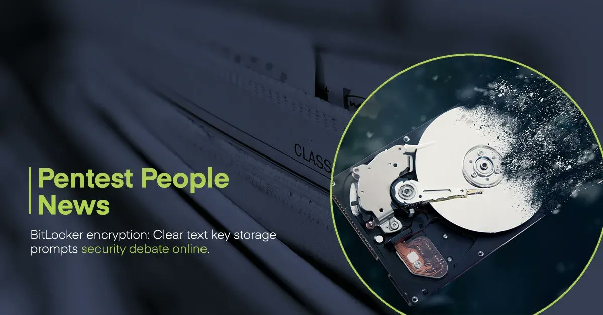 PentestPeople's tweet image. #Microsoftsdesign choices when it comes to the #management of BitLocker #encryptionkeys have been questioned online.
This month, a Twitter and StackOverflow debate has been taking place over how BitLocker encryption keys are stored before users sign in with a Microsoft account.