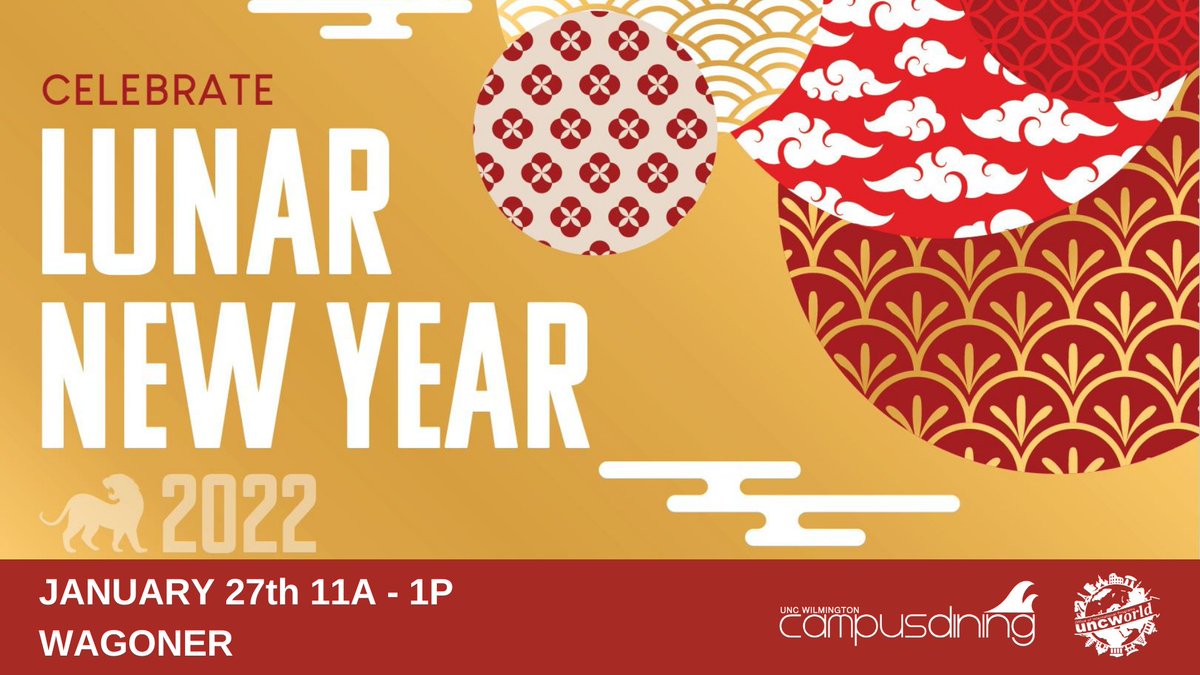 Don't forget to join us and @UNCWDining tomorrow from 11-1 in Wag to celebrate the Lunar New Year early! Thinking about studying abroad this summer? This is the perfect chance to chat with some of our <a href="/UncwSa/">uncw.sa.ambassadors</a> about their experiences abroad!