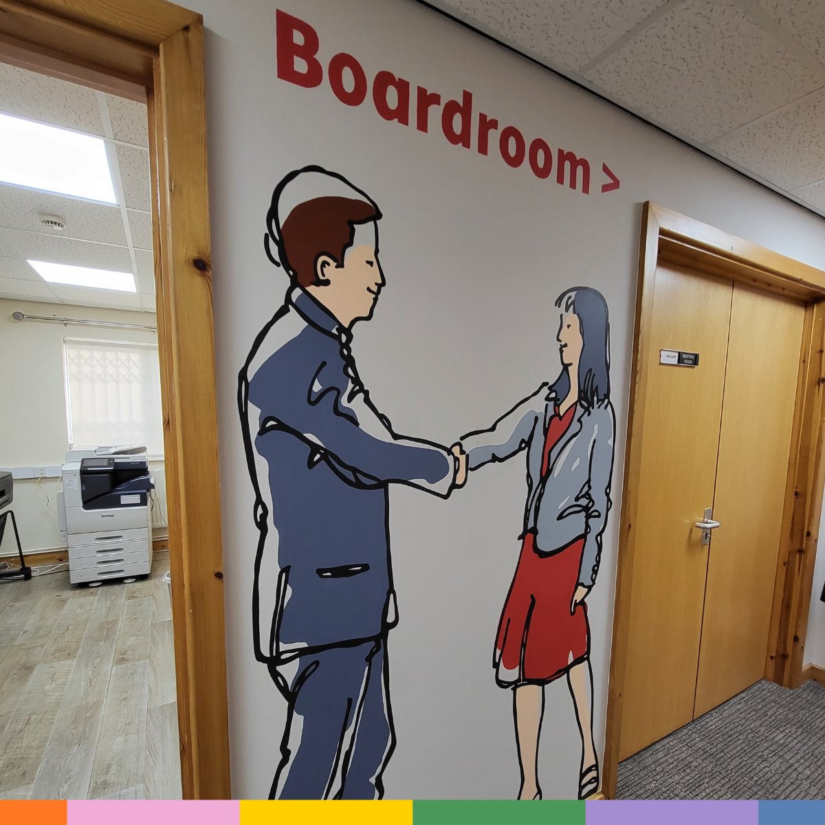 The charm of the mural designs adds a breath of fresh air in the corridors (as well as a splash of colour, of course😉). 

#CatalystInteriors #InteriorDesignSpecialists