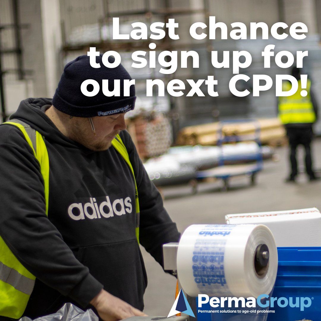 PermaGroupUK's tweet photo. Not booked onto our next free CPD course? There's still time!ย Suitable for surveyors, architects and specifiers, join our national commercial manager Sunny Lotay tomorrow for our Firestone-Approved Online CPD Seminar: https://t.co/Q1vNQc3TIO #PermaRoof #FlatRoofing #CPD https://t.co/Txmdn8gN45