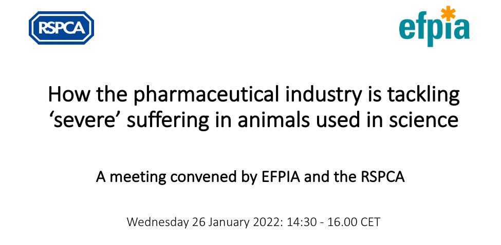 KirstyEfpia's tweet photo. Over 500 participants joined @EFPIA &amp; @RSPCA_LabAnimal today to hear positive and practical steps taken by the pharma industry to tackle severe suffering of animals used for scientific purposes #3Rs #Dir201063 #AnimalResearch https://t.co/IR1fT5Jnvi