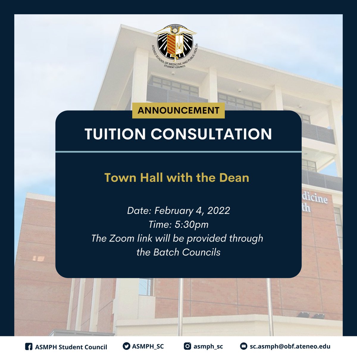 ASMPH Student Council tweet media