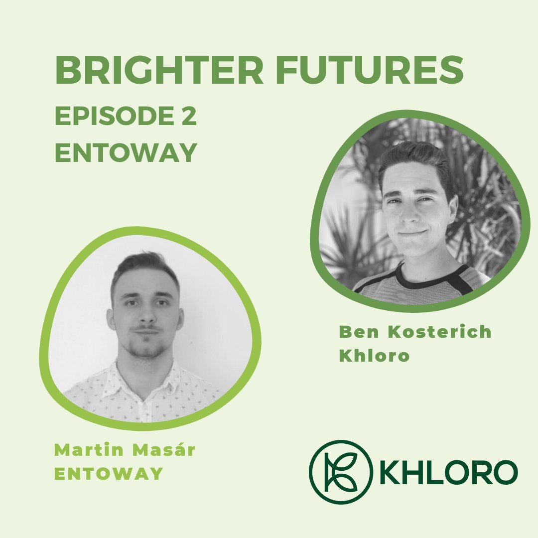 Khloro_market's tweet photo. Episode 2 is now streaming! Hear how Martin Masár CEO of @ento_way created a nutritional protein blend using mealworms. It will change the way you view and use protein powders forever. Enjoyed our podcast? We want to hear from you! #podcast #Entomology https://t.co/N5WTbyoHlF