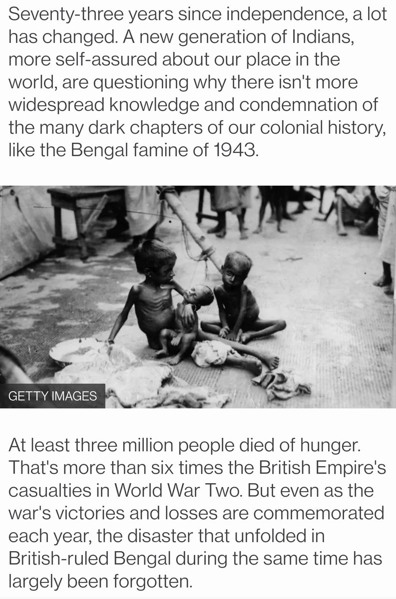 ydnad0's tweet photo. Yes 3 million Indians. That's more than 6 times the British casualty in WW II. Perspective, Ms Patel!!!
https://t.co/Zsu2tX4cBu https://t.co/O17WNRHu2y