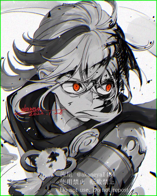 #リプきたキャラの顔を血塗れにする
万葉、鍾離、タルタリヤ、ゴローを血塗れにしました。楽しかったです!! 