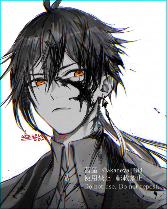 #リプきたキャラの顔を血塗れにする
万葉、鍾離、タルタリヤ、ゴローを血塗れにしました。楽しかったです!! 