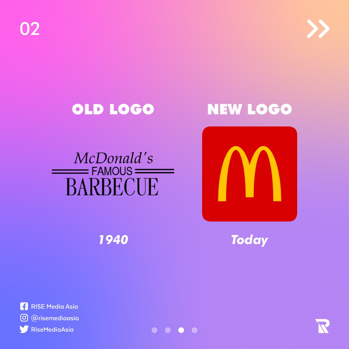RISEMediaAsia's tweet photo. FOOD FRANCHISE REBRANDS

Rebranding your logo is one of the way to attract your customers. It is also ways to suit the trend of a perfect design today!

Let's see some of these logo rebrands! https://t.co/tplvABNNIu
