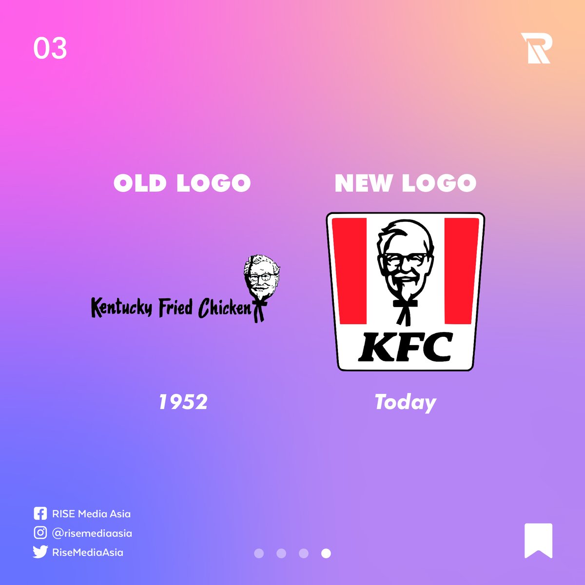 RISEMediaAsia's tweet photo. FOOD FRANCHISE REBRANDS

Rebranding your logo is one of the way to attract your customers. It is also ways to suit the trend of a perfect design today!

Let's see some of these logo rebrands! https://t.co/tplvABNNIu
