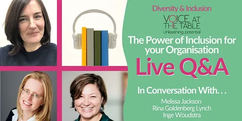 What is Inclusion? How can Inclusive Behaviours help us evolve our organisations to have a more inclusive culture?
Find out with Inge Woudstra, Rina Goldenberg Lynch and Melissa Jackson at our next free LIVE Q&amp;A, this Friday at 12.30pm!
Sign up below...
buff.ly/3qZBcvS