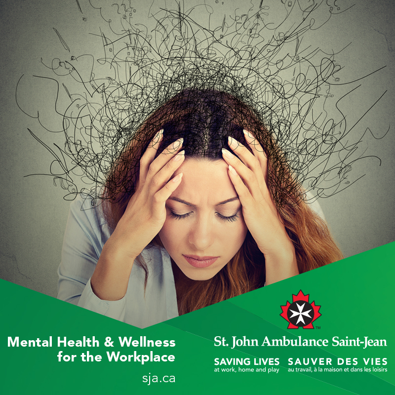 SJA_Canada's tweet photo. First Aid includes Mental Health. TODAY is #BellLetsTalk Day, when Bell raises funds for Canadian mental health programs. SJA offers a virtual course, Mental Health &amp; Wellness for the Workplace.  Register at sja.cahttps://www.sja.ca/en/course/mental-health-and-wellness-workplace? https://t.co/KMD716jr4a