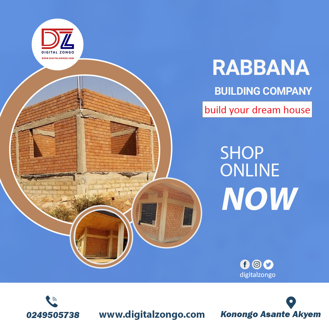 digitalzongo's tweet photo. Rabbana Building Company is a construction company that builds houses using the hydro-form brick technology.

Visit https://t.co/DCu6WEYoSx for more information.

#Kindlyshare #DigitalZongo
#Businesses #Zongo2030
#SmallBusiness 
#Zongovationhub #Rabbanabuilding https://t.co/80ZQY4F55Q