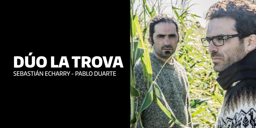 🌳 <a href="/duolatrova/">Dúo La Trova</a> se presenta con entrada gratuita.    

Canciones para nuestra América, un repertorio con temas propios que recorren variadas temáticas y géneros musicales. Integrado por <a href="/SebaEcharry/">Sebastián Echarry</a> (guitarra, voz y composición) y Pablo Duarte (voz y accesorios de percusión).