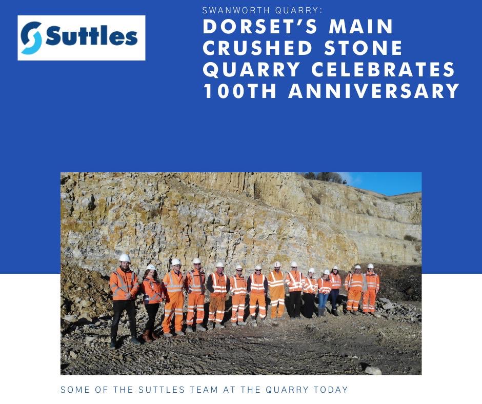 Suttle_Stone's tweet image. Did you know that Swanworth Quarry, now owned by Suttle Stone Quarries, has been operating for 100 years? 
The quarry supplies approximately 50% of Dorset’s required crushed stone to the area. 
Read more here: suttles.co.uk/stone/centenar…